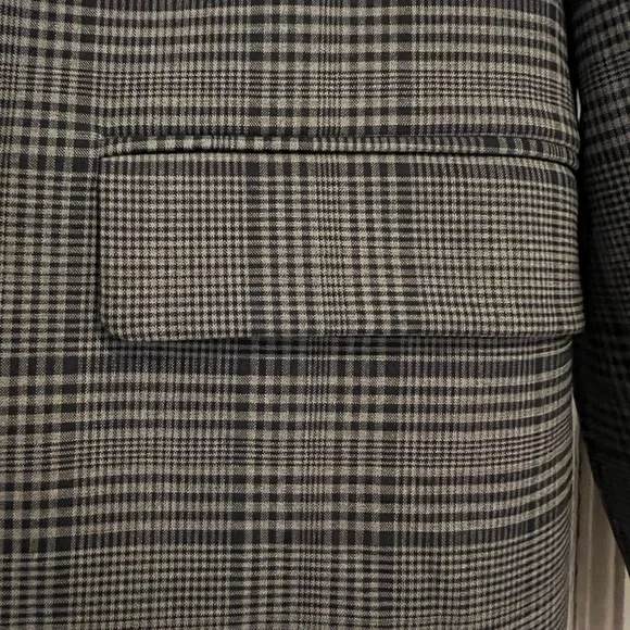 J. Crew Navy and Gray Plaid Women's Sommerset Blazer size 8 - Picture 4 of 16